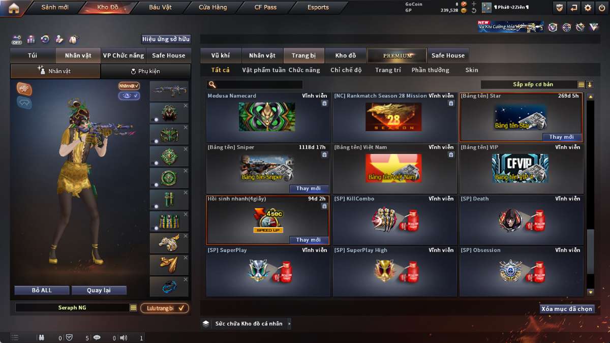 shop acc cf uy tin gia re